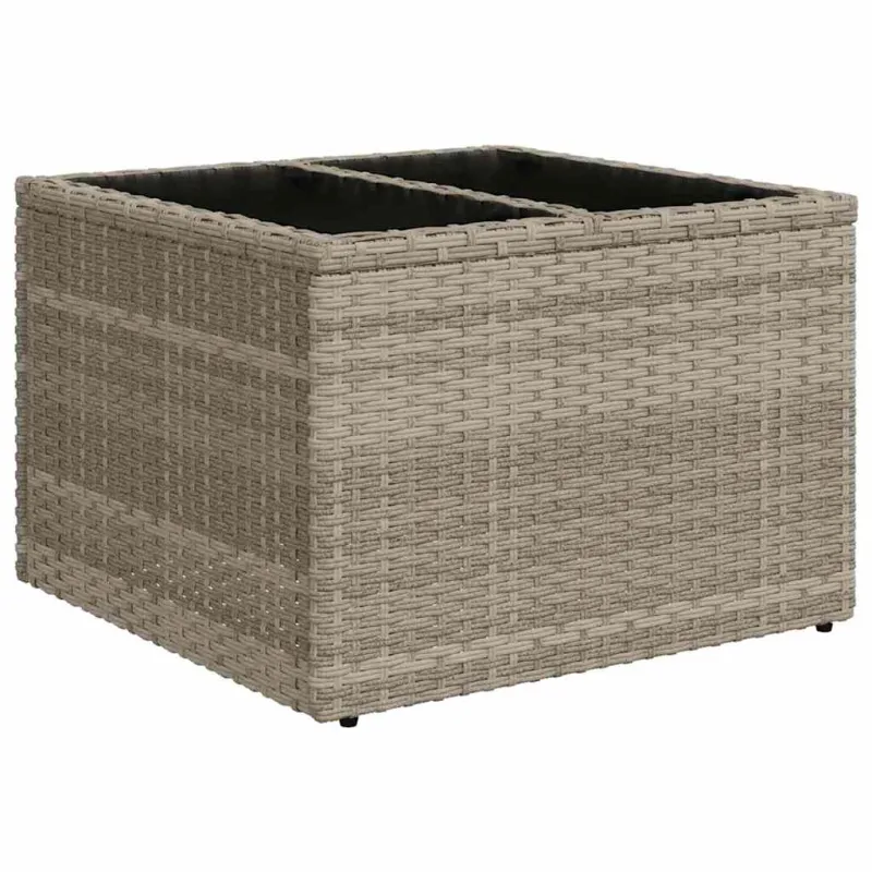 Sodo sohvaryhmä 5 osaa vaaleanharmaa polyrottinki