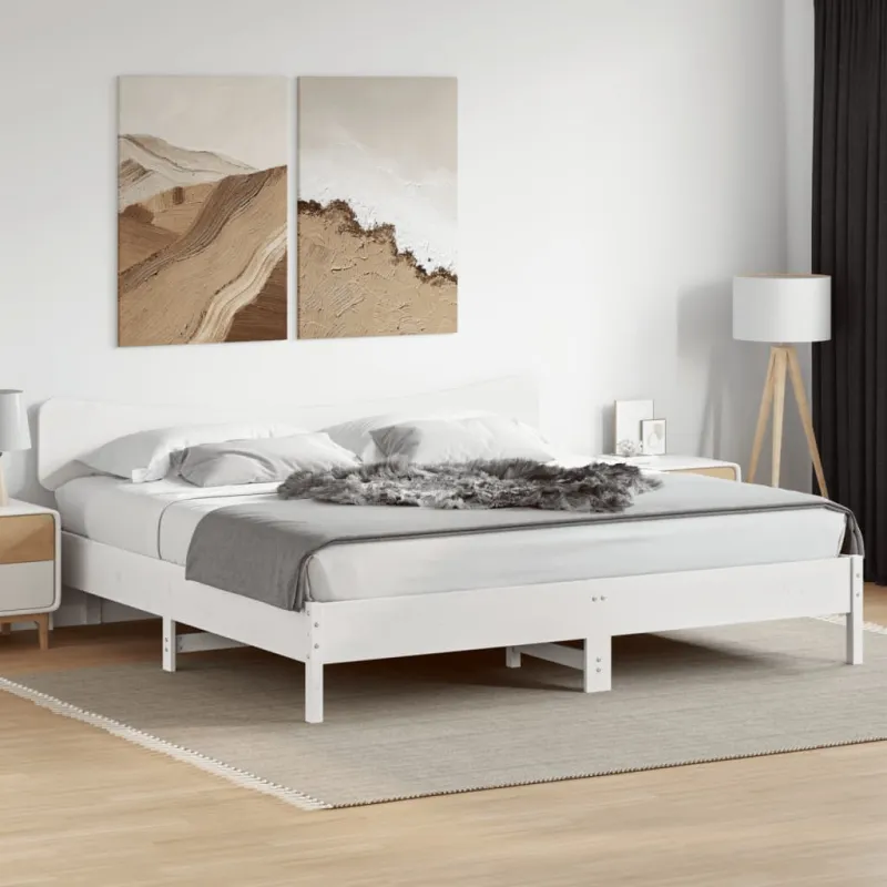 Galvūgalis, baltos spalvos, 180cm, pušies medienos masyvas