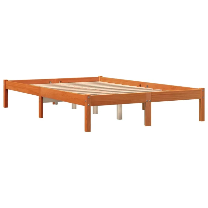 Lovos rėmas be čiužinio, vaško ruda, 120x190cm, pušis