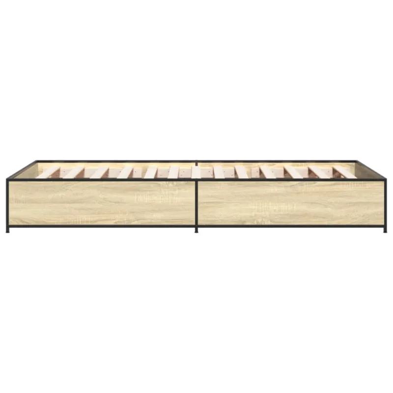 Lovos rėmas, ąžuolo, 75x190cm, apdirbta mediena ir metalas