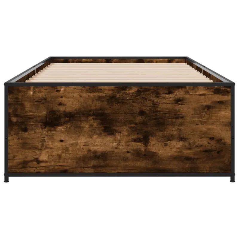 Lovos rėmas, dūminio ąžuolo, 90x200cm, mediena ir metalas