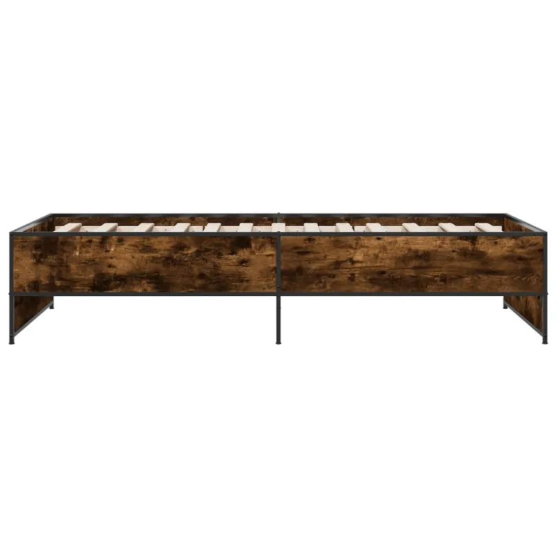 Lovos rėmas, dūminio ąžuolo, 90x200cm, mediena ir metalas