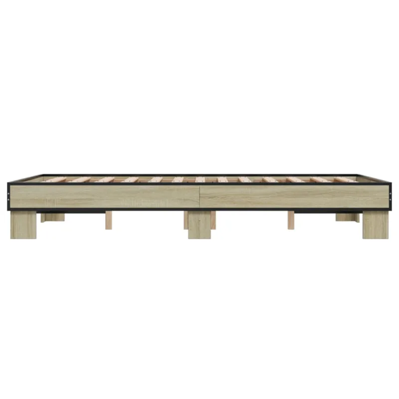 Lovos rėmas, ąžuolo, 120x200cm, apdirbta mediena ir metalas