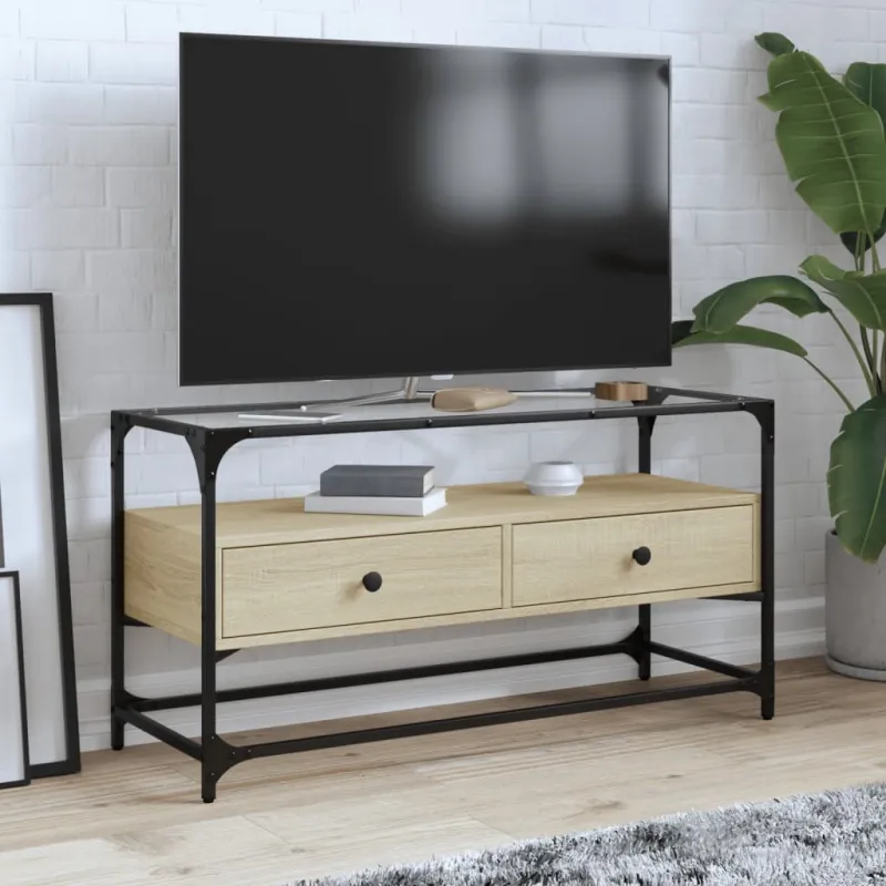TV spintelė, sonoma ąžuolo, 98x35x51cm, mediena