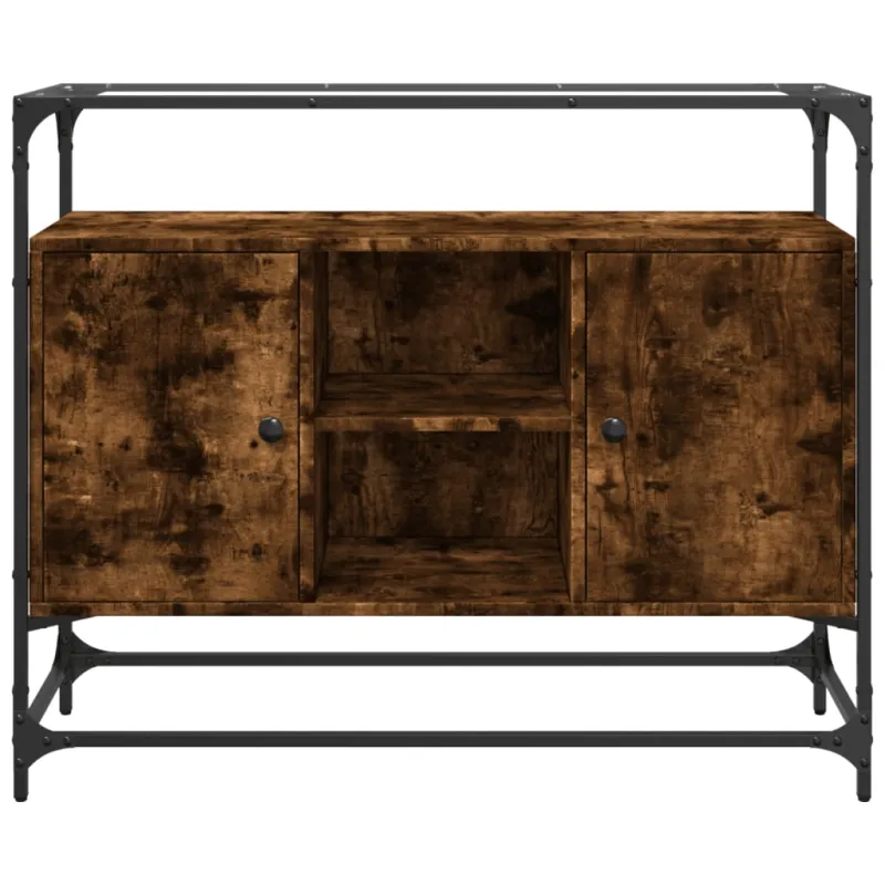 Šoninė spintelė, dūminio ąžuolo, 98x35x81cm, mediena