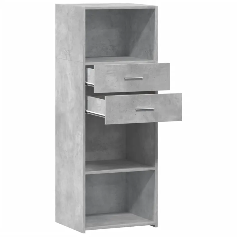 Komoda, betono pilkos spalvos, 45x42,5x124cm, apdirbta mediena