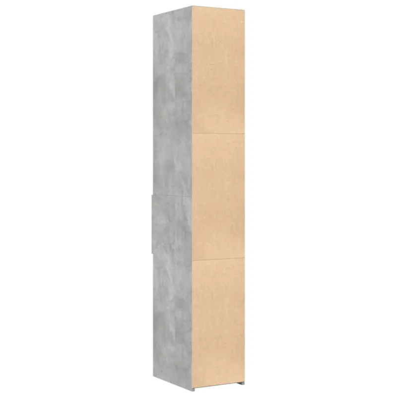 Komoda, betono pilkos spalvos, 30x42,5x185cm, apdirbta mediena