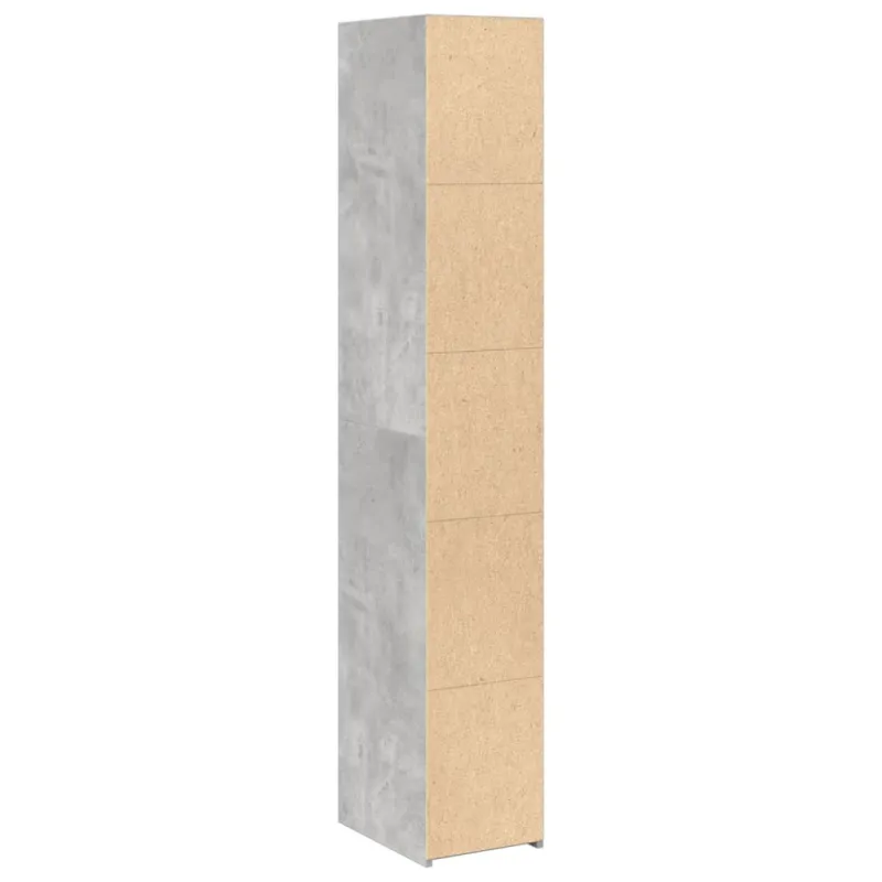Komoda, betono pilkos spalvos, 30x41x185cm, apdirbta mediena