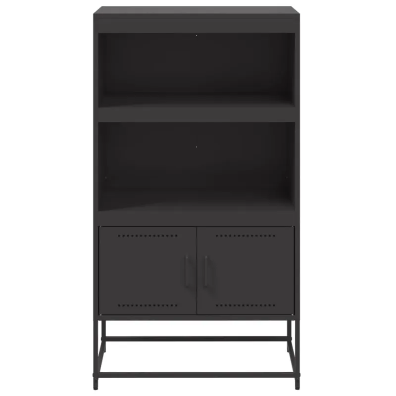 Komoda, juodos spalvos, 68,5x38,5x123,5cm, plienas