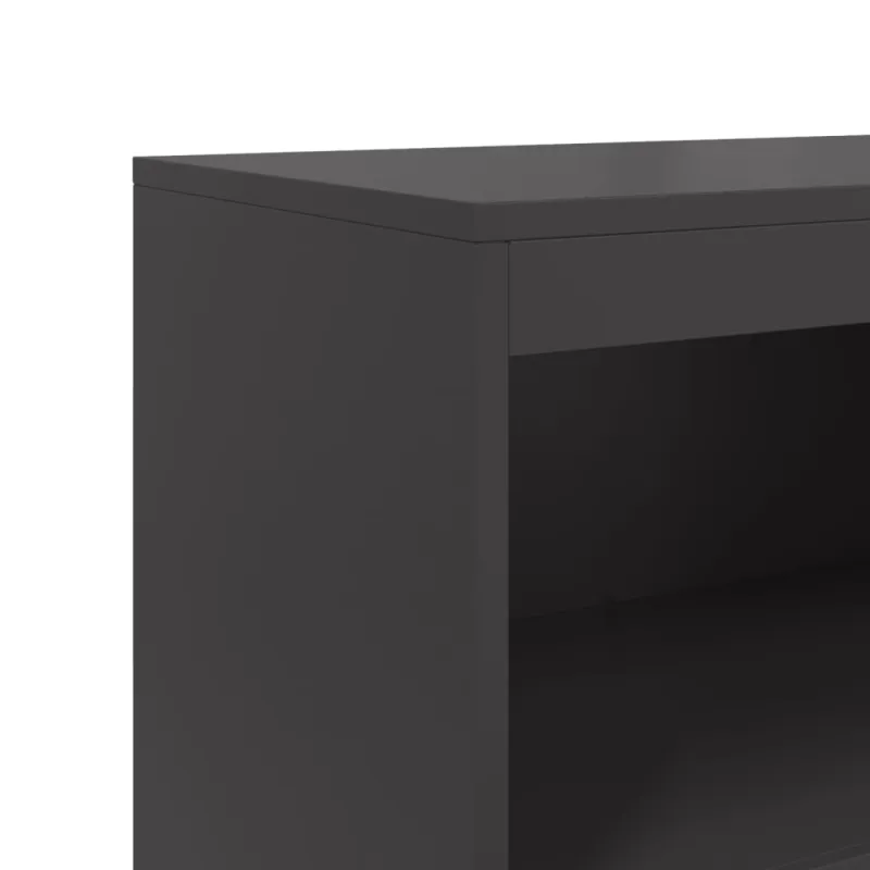 Komoda, juodos spalvos, 68,5x38,5x123,5cm, plienas