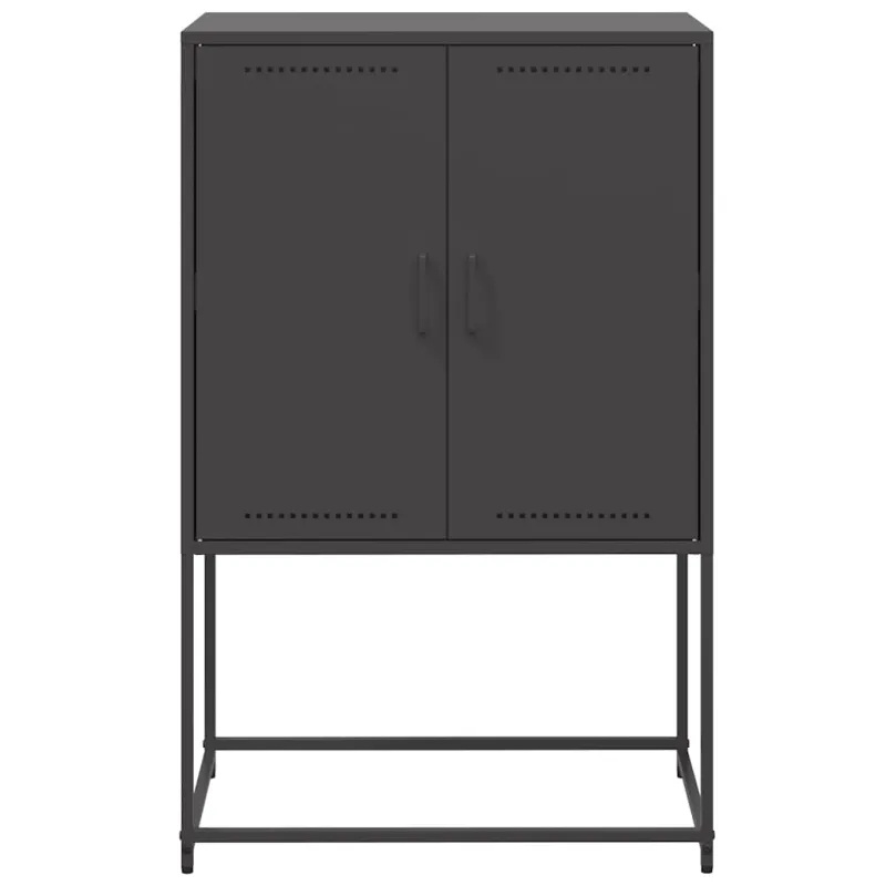 Komoda, juodos spalvos, 68,5x38,5x107cm, plienas