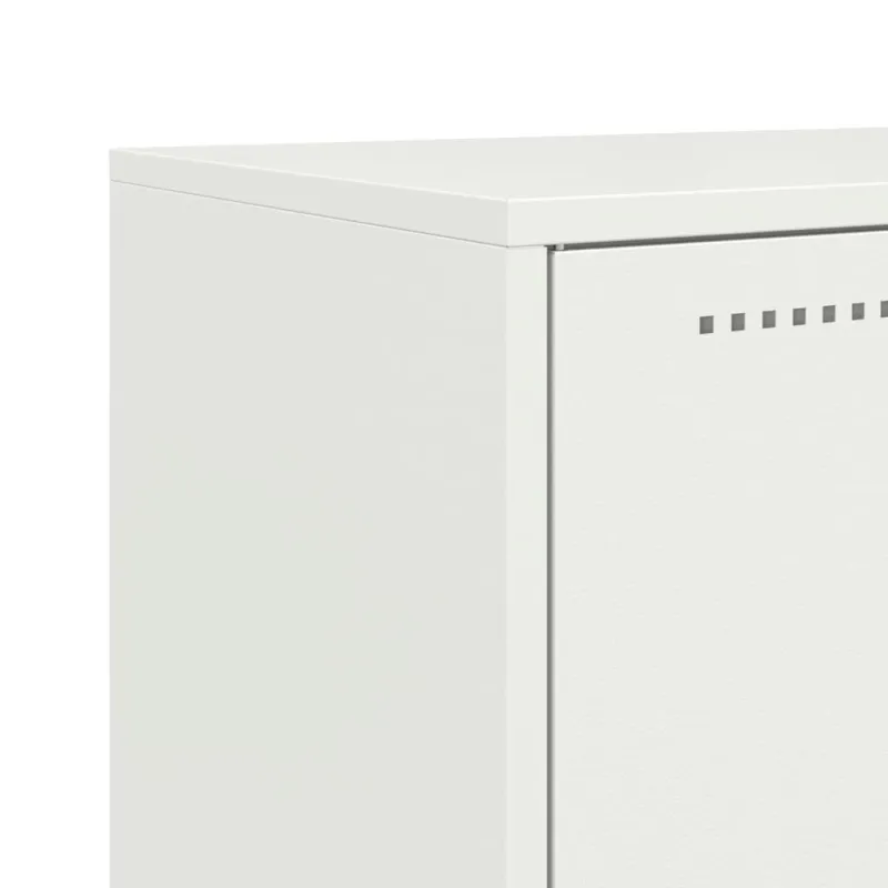 Komoda, baltos spalvos, 68,5x38,5x107cm, plienas