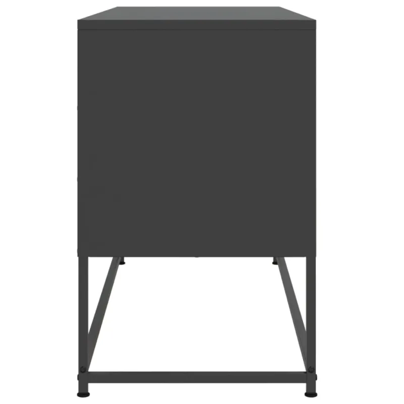 Televizoriaus spintelė, juoda, 100,5x39x60,5cm, plienas