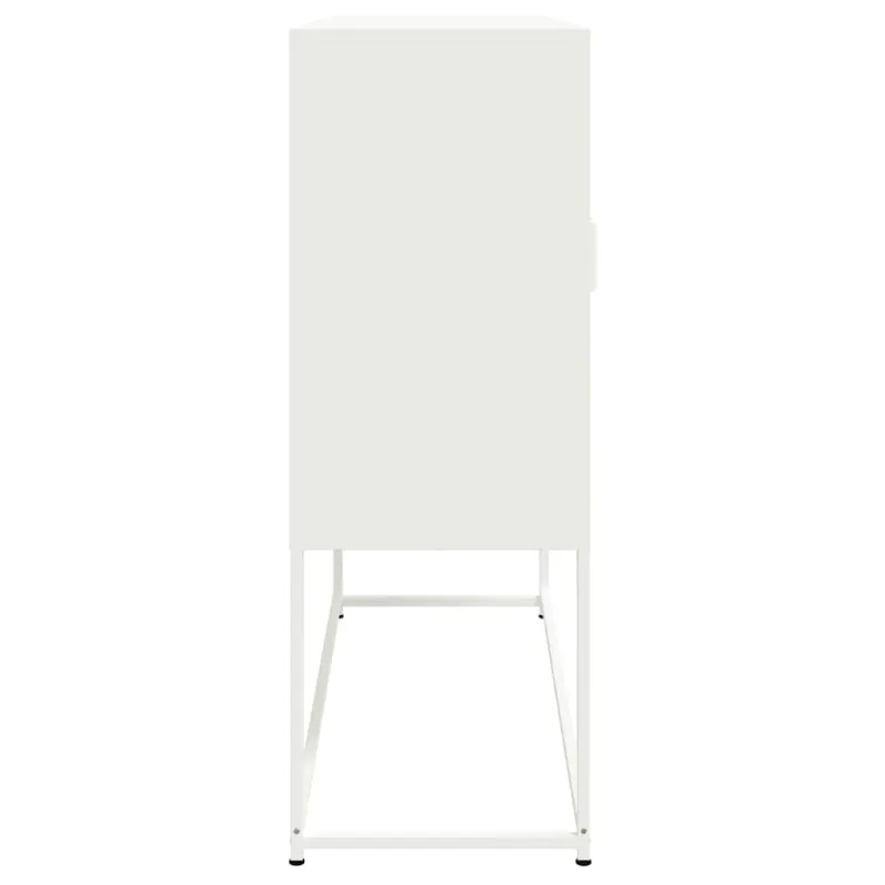 Komoda, baltos spalvos, 100,5x39x107cm, plienas