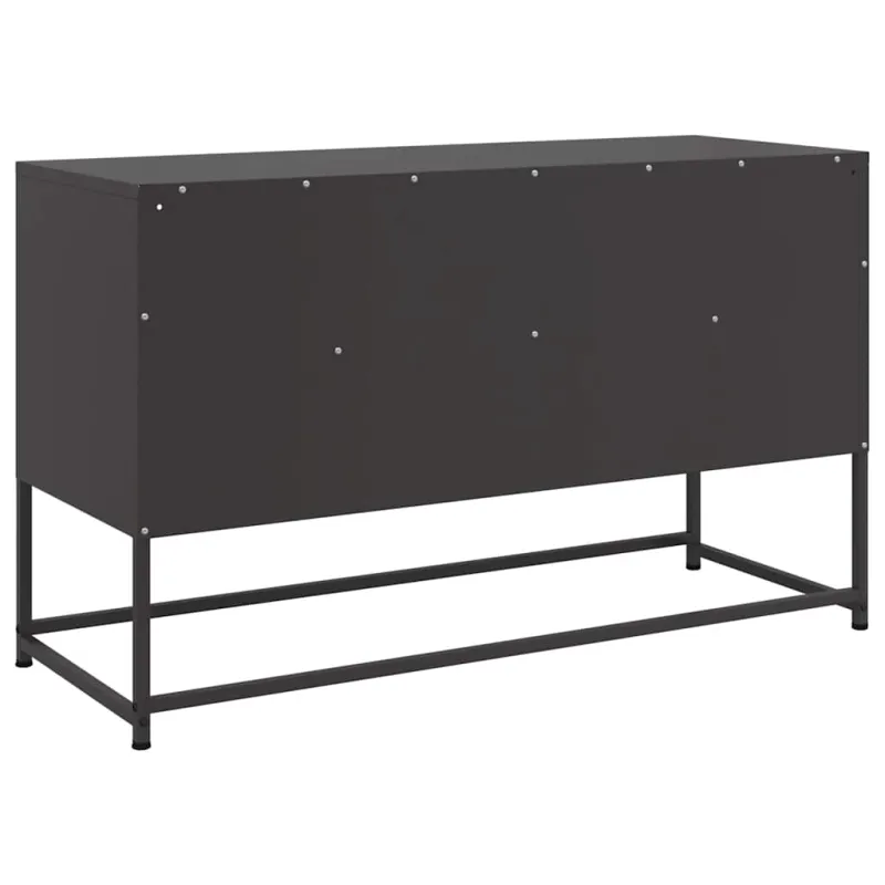 Televizoriaus spintelė, juoda, 100,5x39x60,5cm, plienas