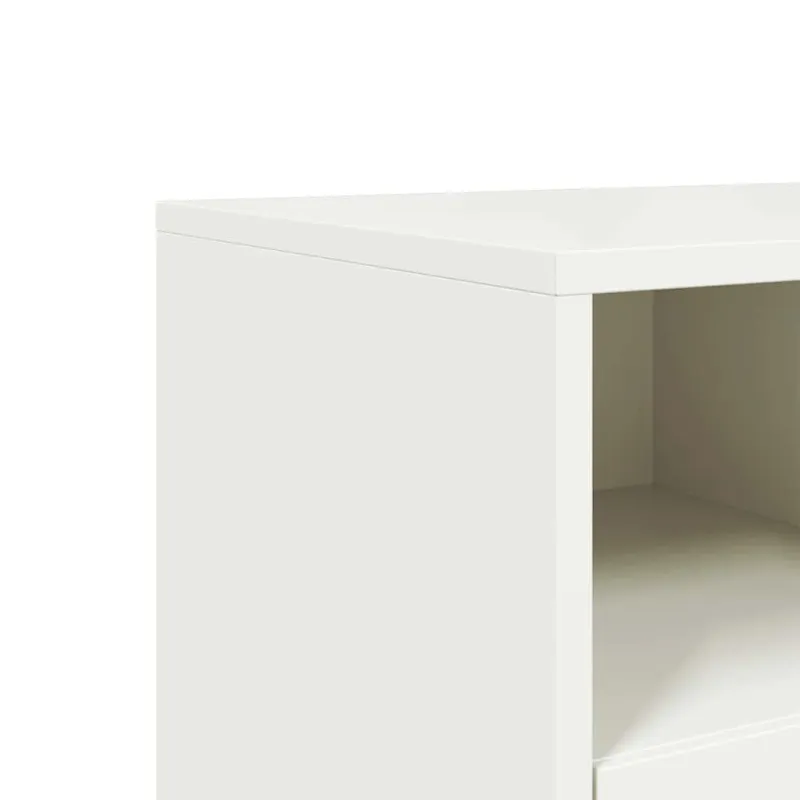 Televizoriaus spintelė, balta, 100,5x39x60,5cm, plienas