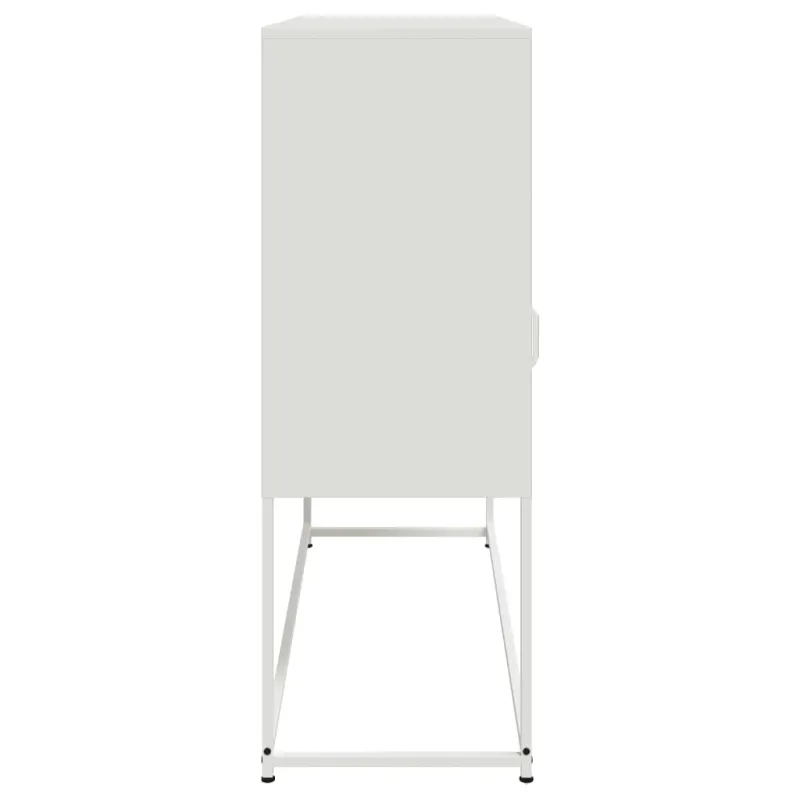 Šoninė spintelė, baltos spalvos, 100,5x39x107cm, plienas