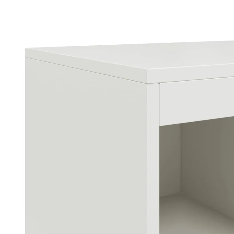 Šoninė spintelė, baltos spalvos, 100,5x39x107cm, plienas