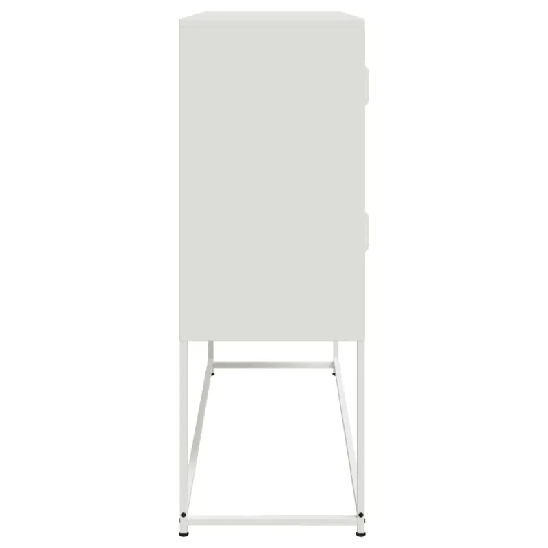 Šoninė spintelė, baltos spalvos, 100,5x39x107cm, plienas