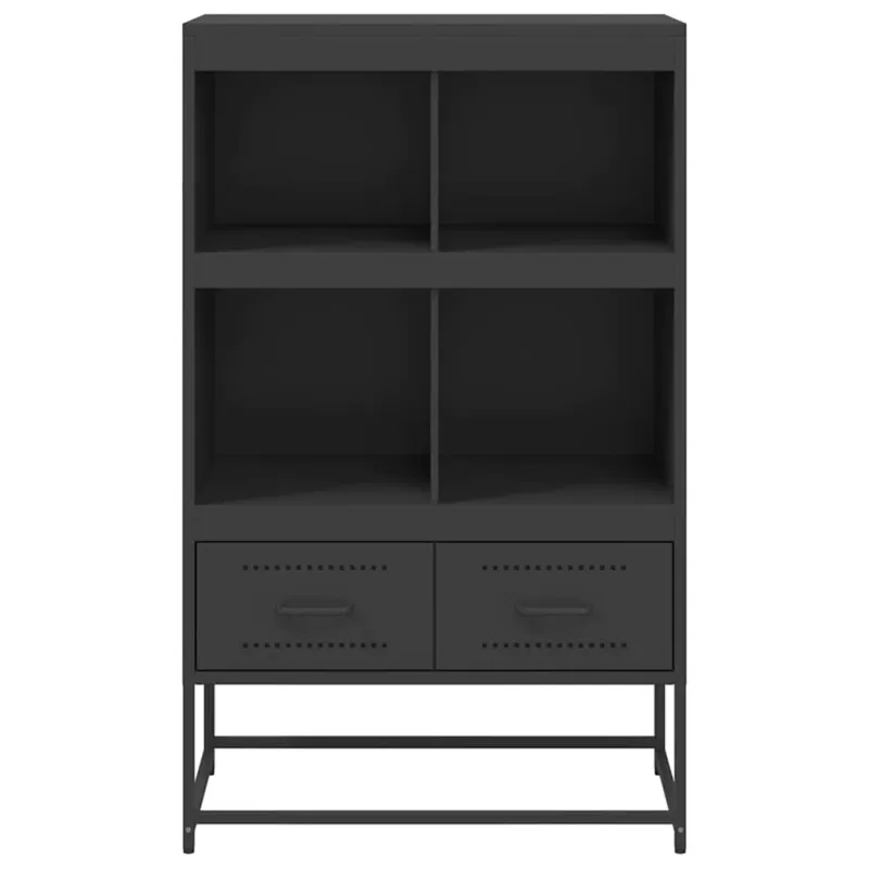 Komoda, juodos, 68x39x111,5 cm, plienas