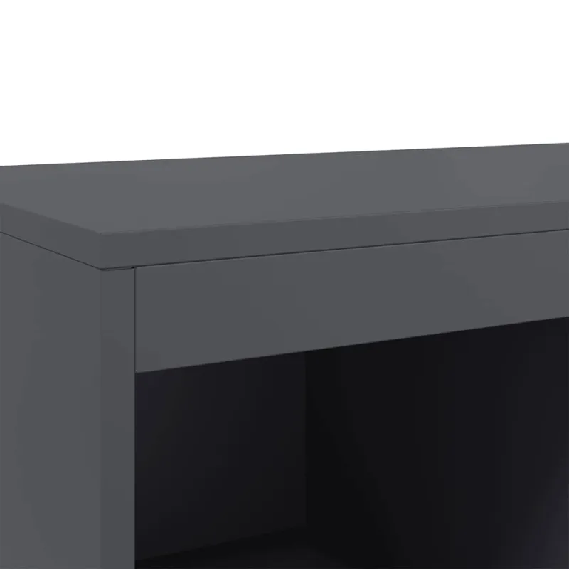 Komoda, antracito, 68x39x111,5 cm, plienas