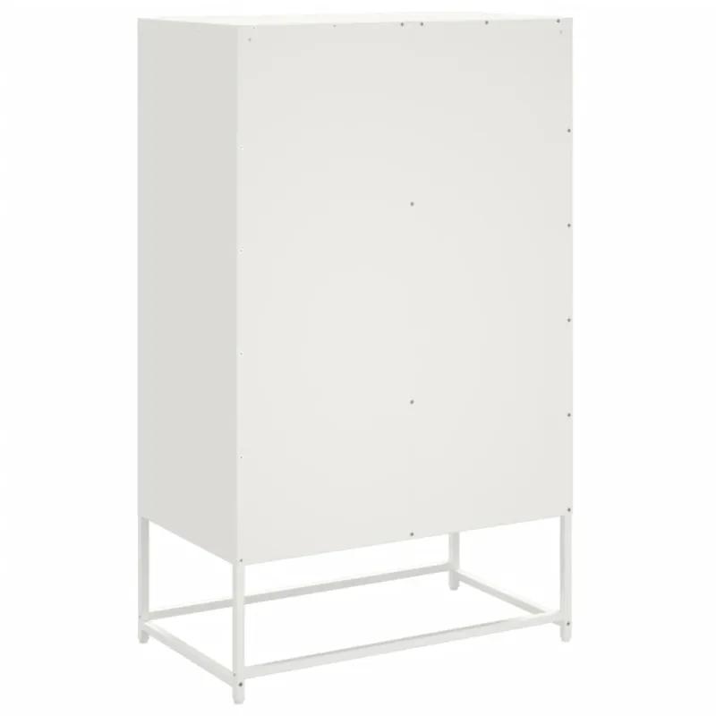 Komoda, baltos spalvos, 68x39x111,5 cm, plienas