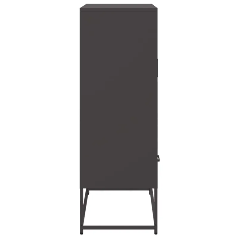 Komoda, juodos, 68x39x111,5 cm, plienas