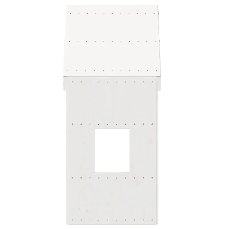 Vaikiškos lovos stogas, baltas, 60x99x139,5cm, pušies masyvas