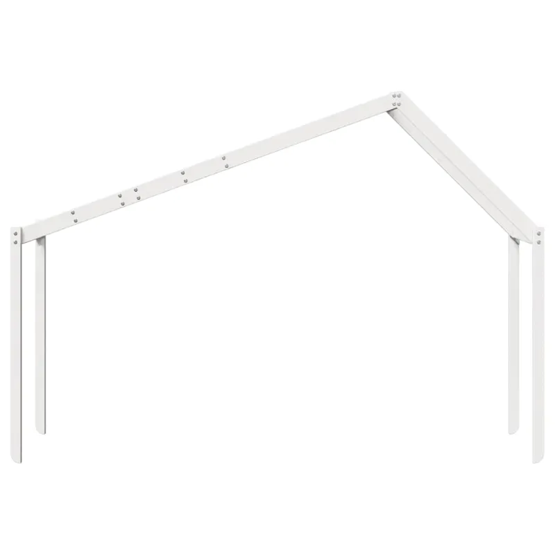 Vaikiškos lovos stogas, baltas, 213x95,5x144,5cm, pušis