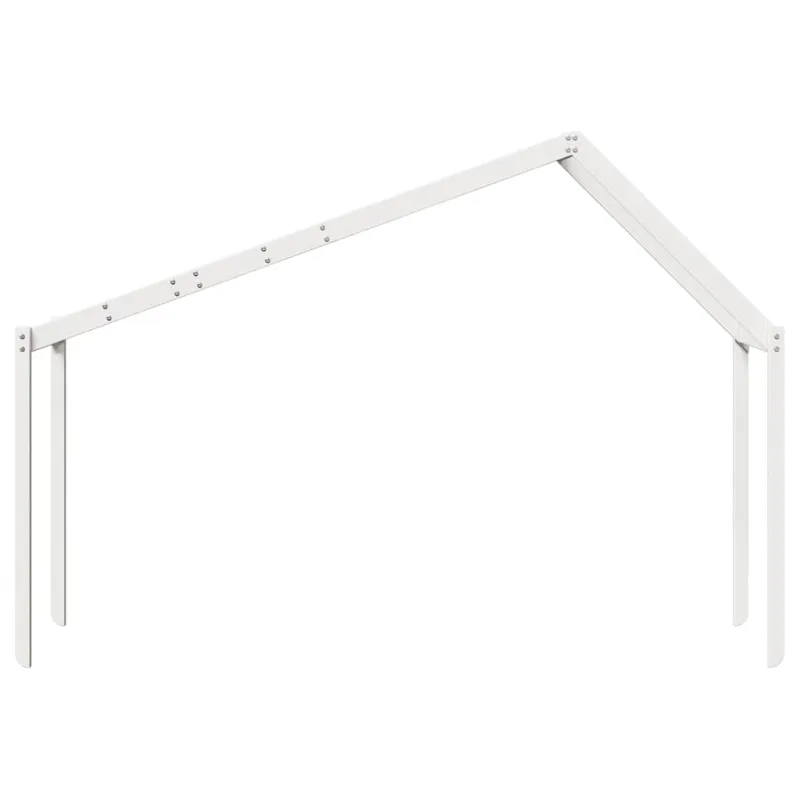 Vaikiškos lovos stogas, baltas, 213x85,5x144,5cm, pušis