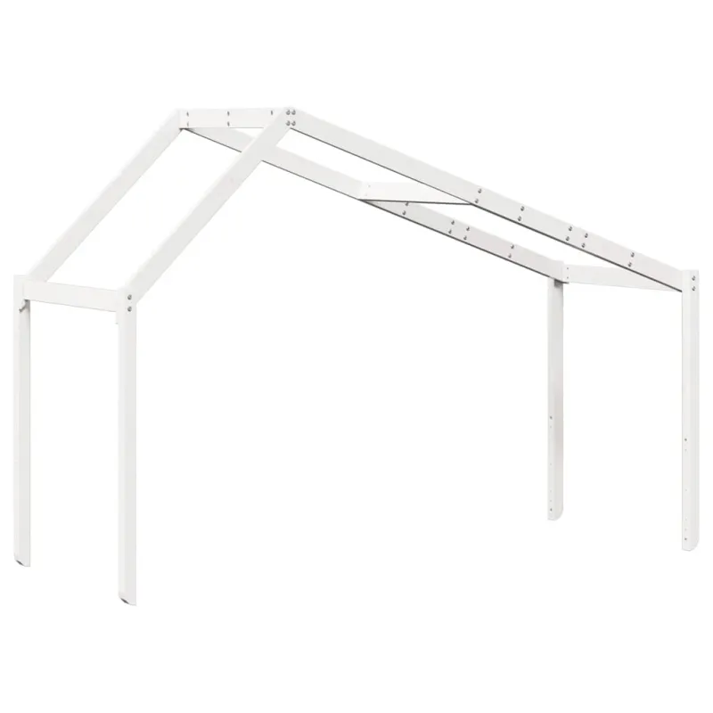 Vaikiškos lovos stogas, baltas, 213x85,5x144,5cm, pušis