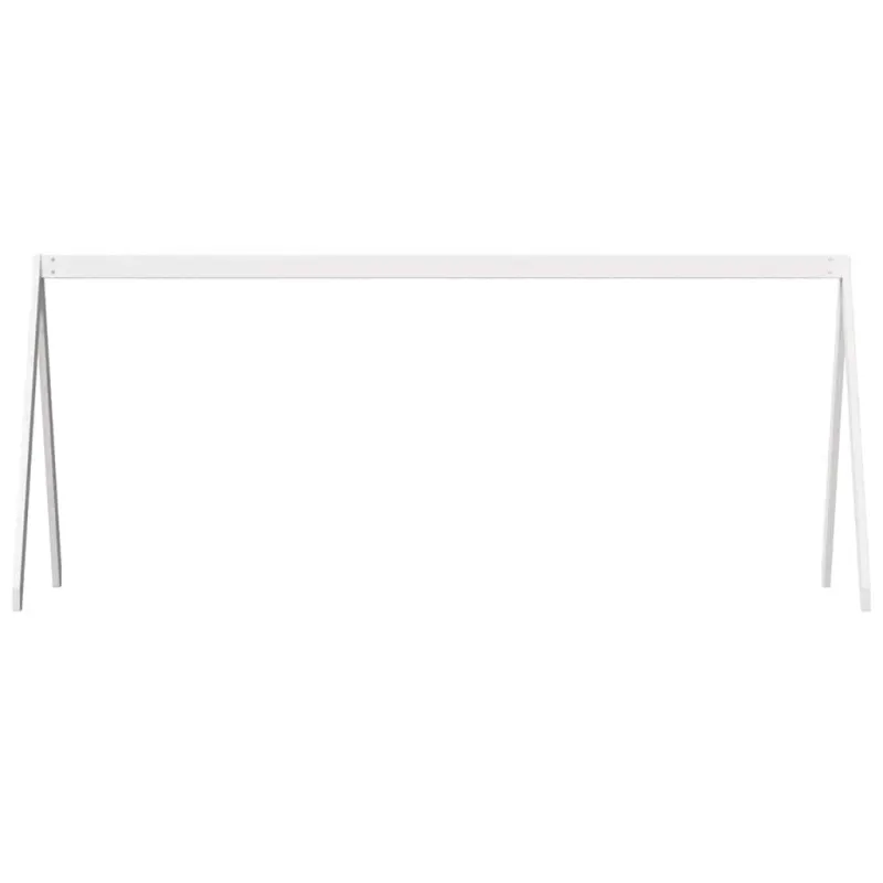 Vaikiškos lovos stogas, baltas, 199x95,5x88cm, pušies masyvas