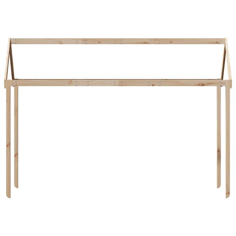 Vaikiškos lovos stogas, 207x95,5x159cm, pušies medienos masyvas