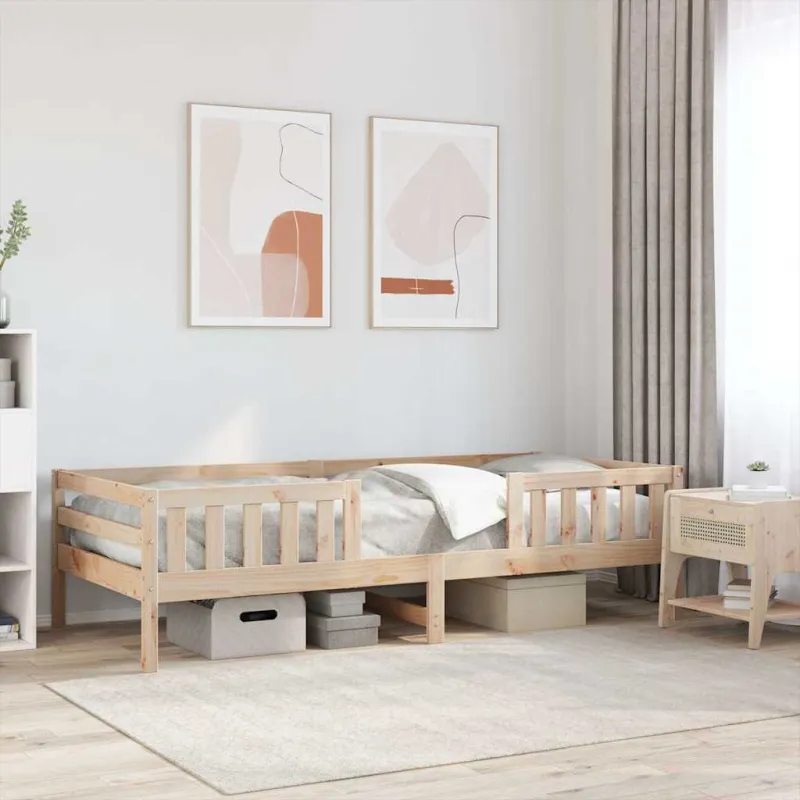 Lovos rėmas be čiužinio, 90x200cm, pušies medienos masyvas