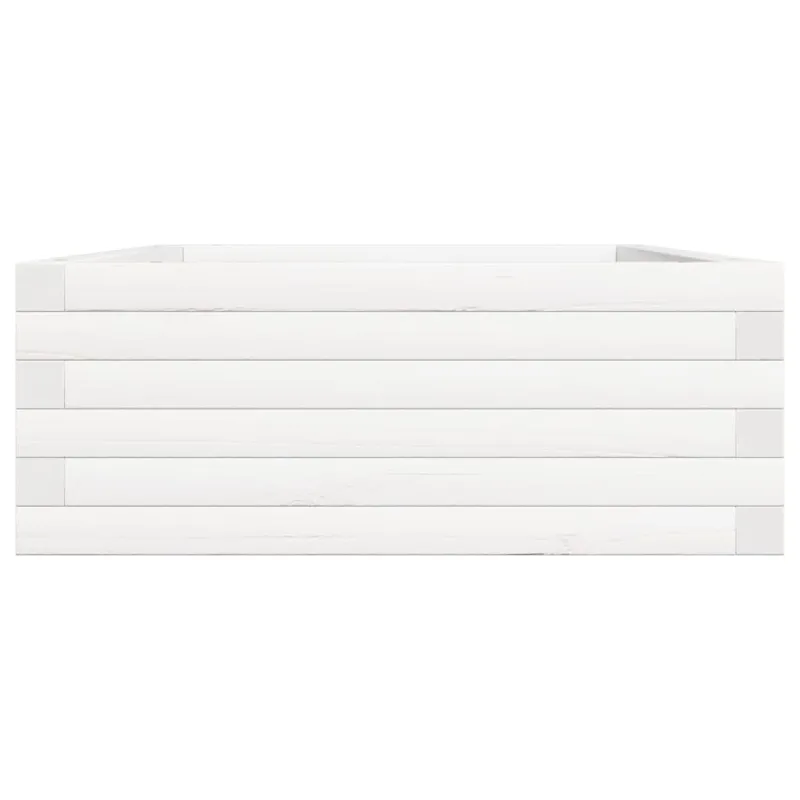 Sodo lovelis, baltas, 90x60x23cm, pušies medienos masyvas