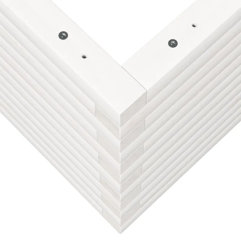 Sodo lovelis, baltas, 70x40x45,5cm, pušies medienos masyvas