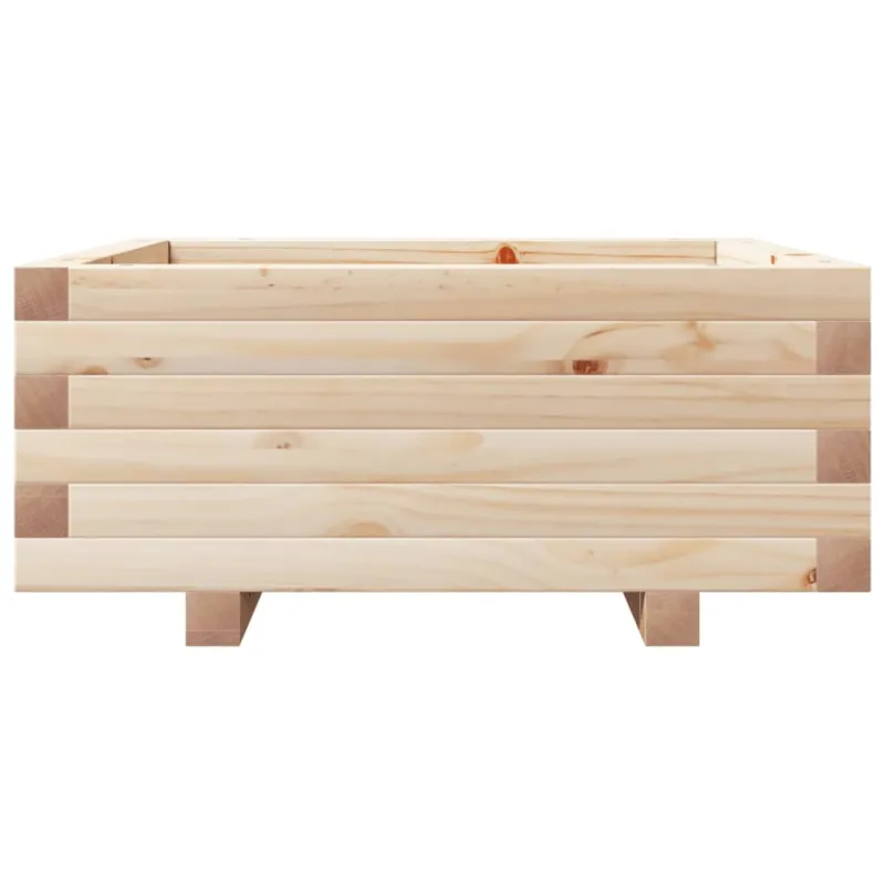 Sodo lovelis, 60x60x26,5cm, pušies medienos masyvas