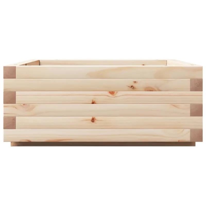 Sodo lovelis, 60x60x26,5cm, pušies medienos masyvas