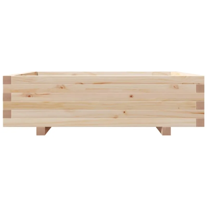 Sodo lovelis, 90x90x26,5cm, pušies medienos masyvas