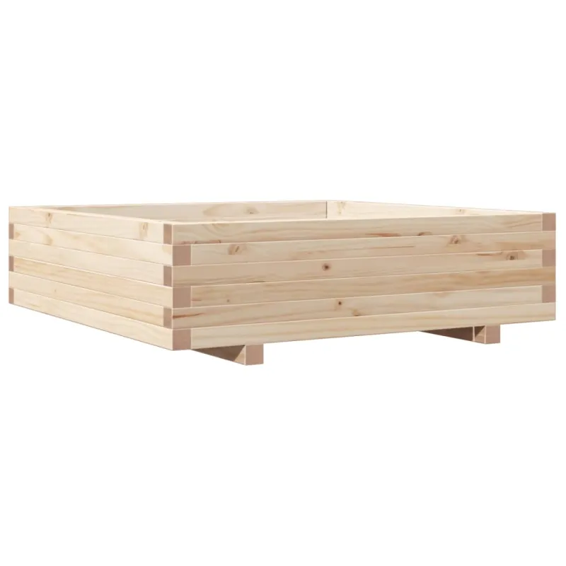 Sodo lovelis, 90x90x26,5cm, pušies medienos masyvas