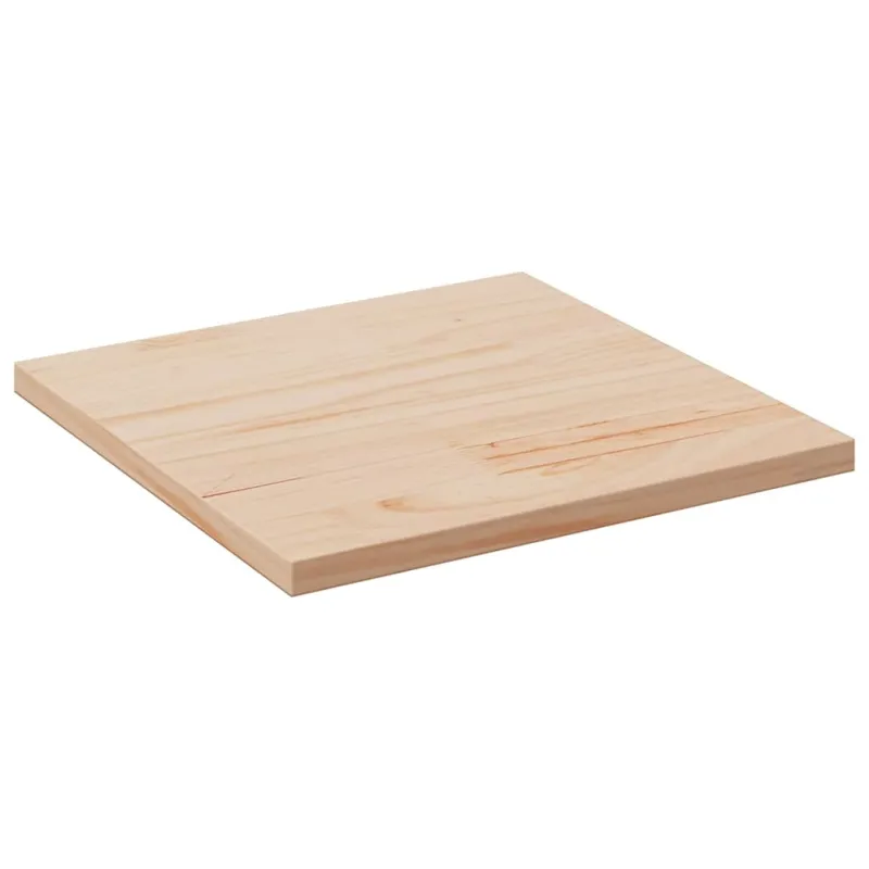 Stalviršis, 50x50x2,5cm, pušies medienos masyvas, kvadratinis