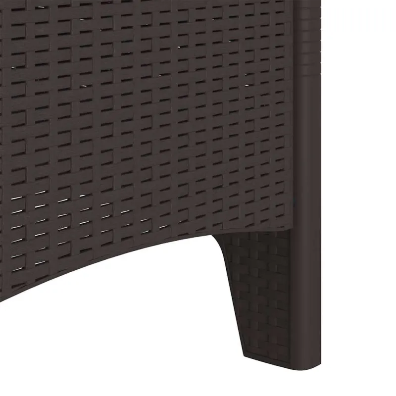 Sodo Kėdė su pagalve 4 pcs Ruda 53 x 49 x 85 cm Polipropilenas