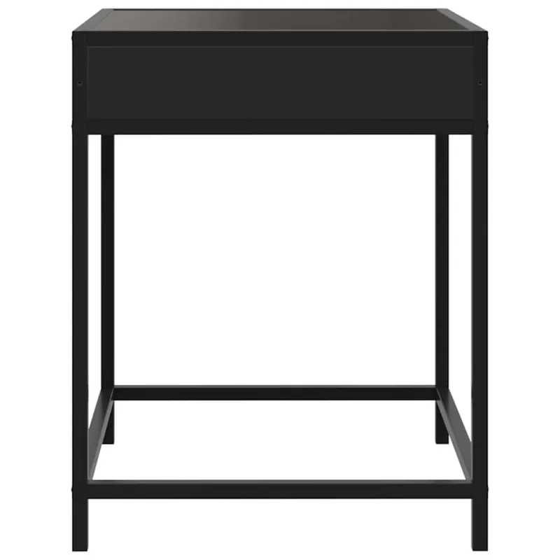 Kavos staliukas su Infinity LED lemputėmis, juodas, 40x40x51cm