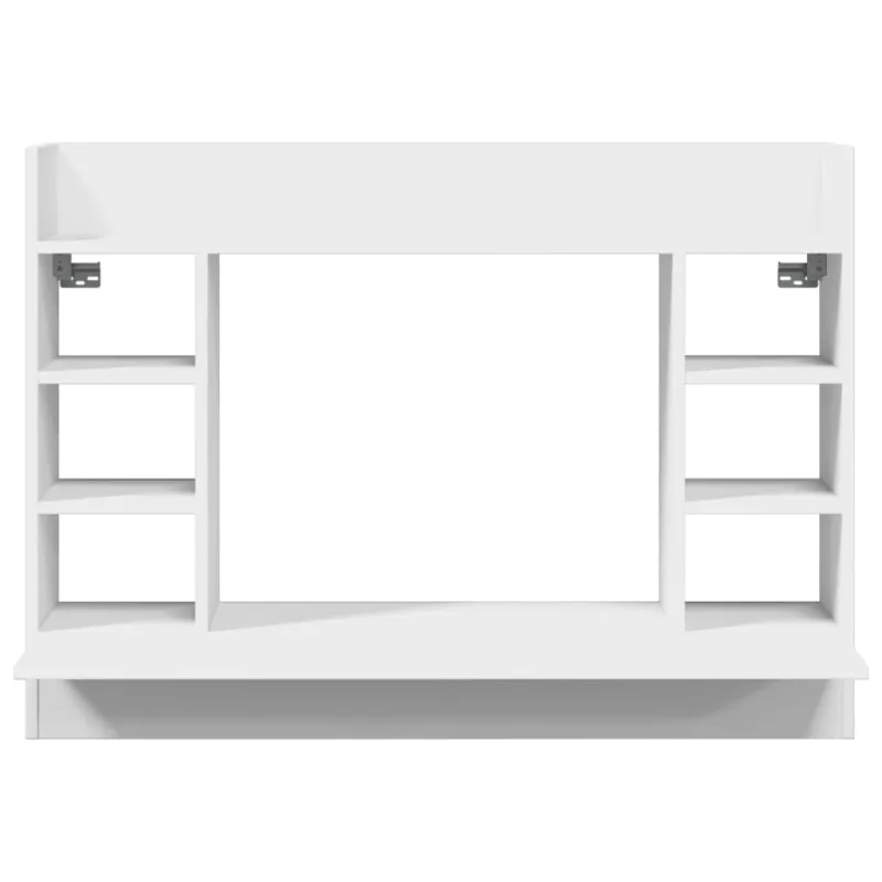 Sieninis rašomasis stalas, baltas, 105x48x75cm, mediena