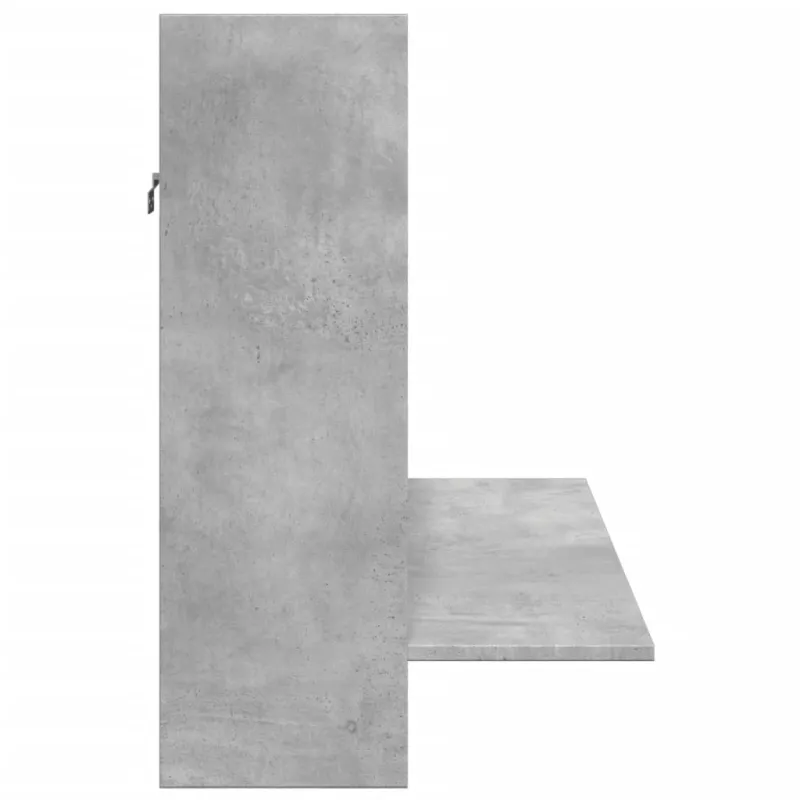 Sieninis rašomasis stalas, betono pilkas, 105x48x75cm, mediena