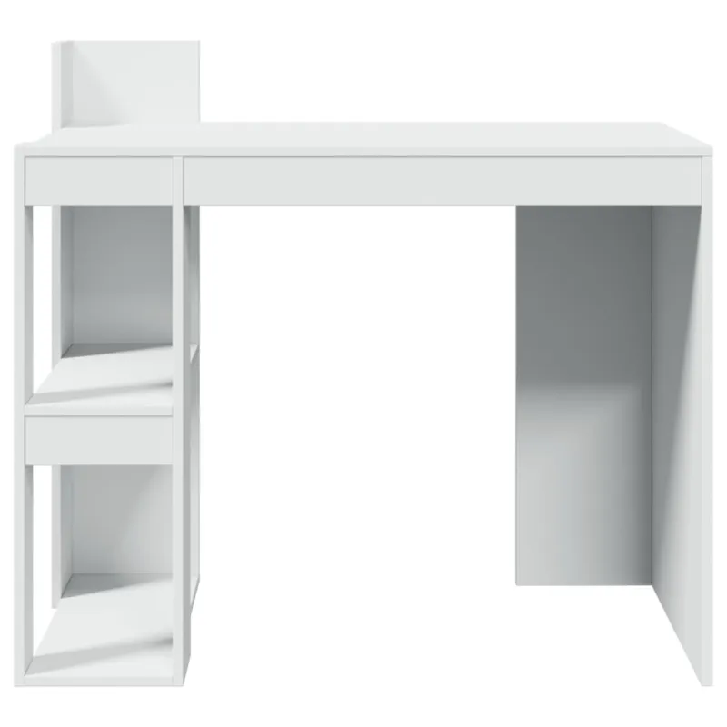 Biuro stalas, baltos spalvos, 103,5x56,5x94cm, apdirbta mediena