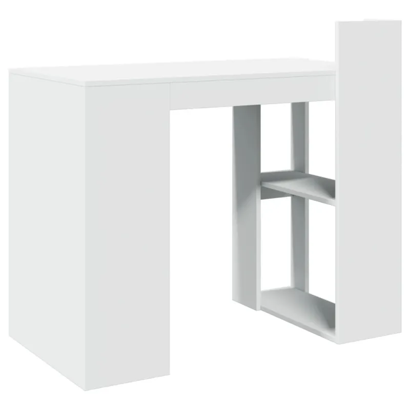 Biuro stalas, baltos spalvos, 103,5x56,5x94cm, apdirbta mediena