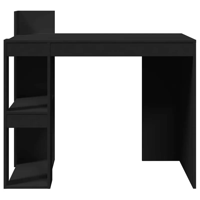 Biuro stalas, juodos spalvos, 103,5x56,5x94cm, apdirbta mediena