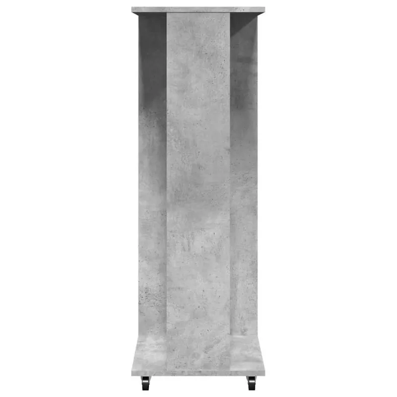 Drabužių spinta su ratukais, betono, 102x38x110cm, mediena