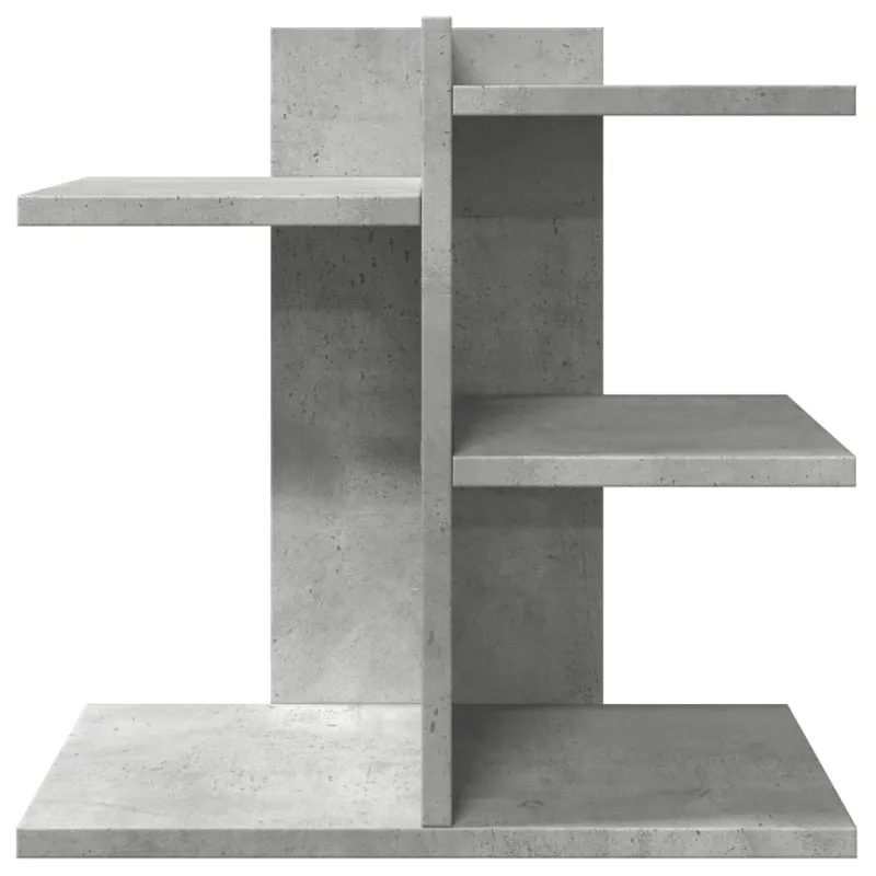 Rašomojo stalo lentyna, betono, 42x21,5x42cm, apdirbta mediena